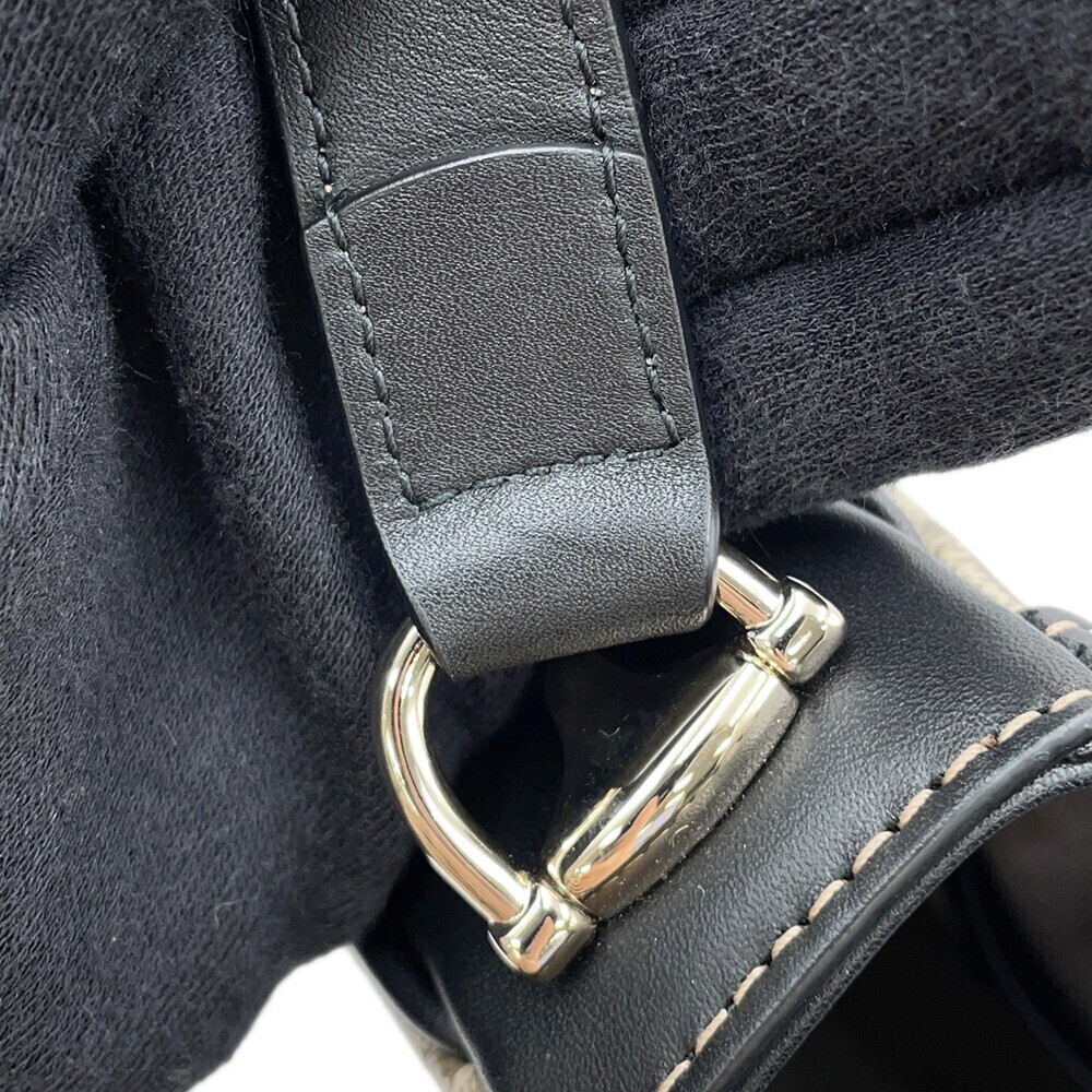 Gucci Soft Bag GG Shoulder Supreme Black Horsebit - Picture 11 of 12